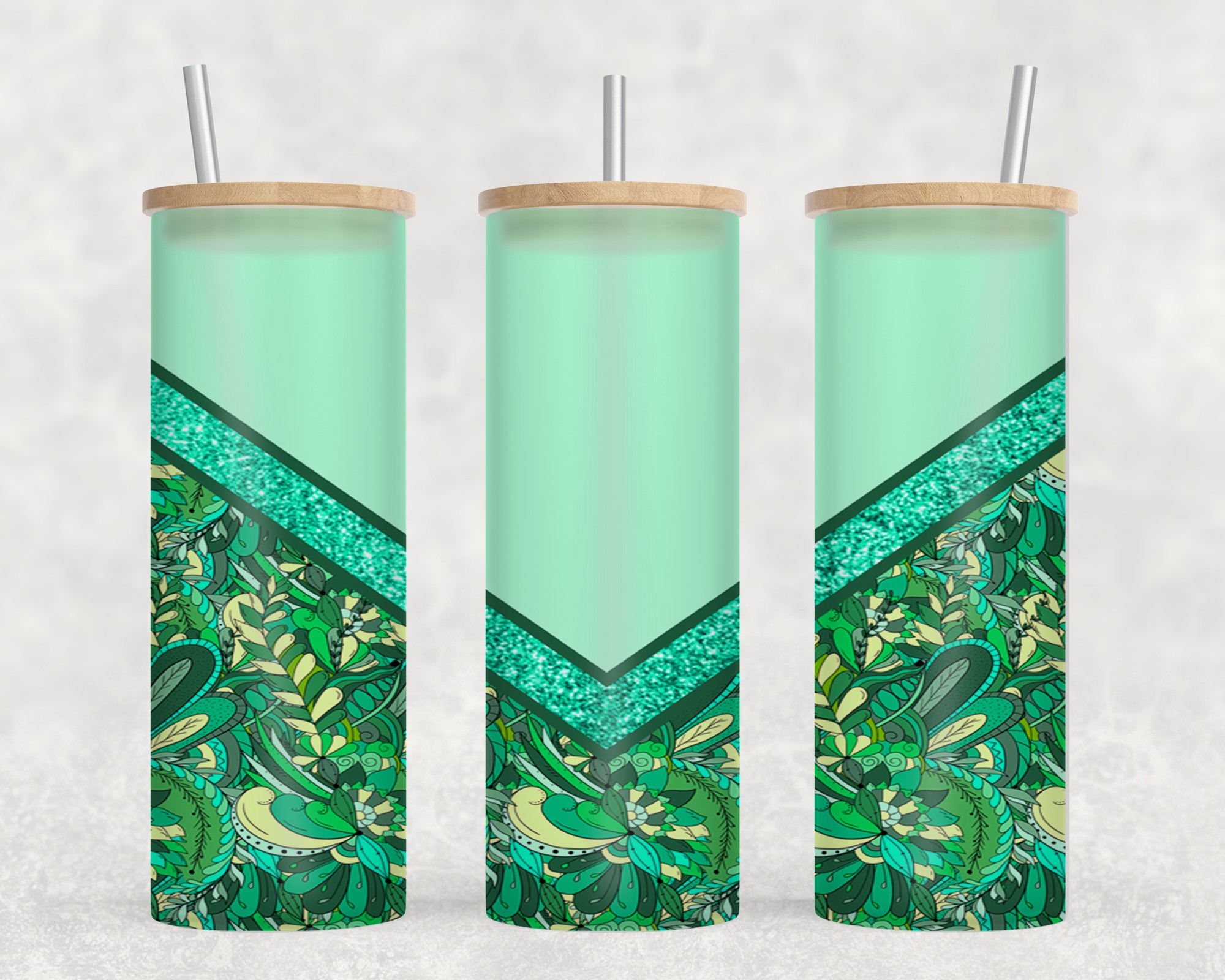 Abstract Flower Green-10554
